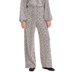 ICHI Brown Polyester Casual Pants