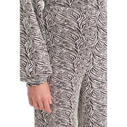 ICHI Brown Polyester Casual Pants