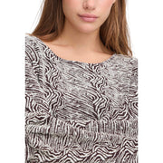 ICHI Brown Polyester Sweatshirt