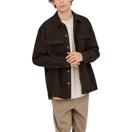 Only & Sons Brown Polyester Dress Shirt