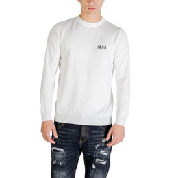 Icon White Viscose Sweatshirt
