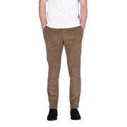 Borghese Brown Cotton Casual Pants