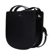 A.P.C. Black Leather Crossbody Bag