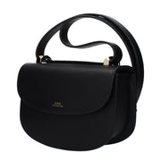 A.P.C. Black Leather Shoulder Bag