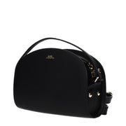 A.P.C. Black Leather Crossbody Bag