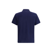 Ami Paris Blue Cotton Polo Shirt