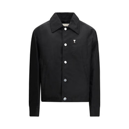 Ami Paris Black Polyamide Shell Jacket