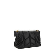 Saint Laurent Black Lamb Leather Shoulder Bag