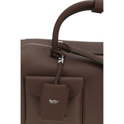 Max Mara Brown Calf Leather Bos Taurus Handbag