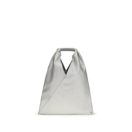 MM6 Silver Polyethylene Handbag