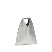 MM6 Silver Polyethylene Handbag