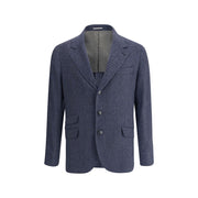 Brunello Cucinelli Blue Wool Blazer