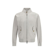 Baracuta White Polyester Bomber