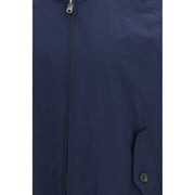 Baracuta Blue Polyester Biker Jacket