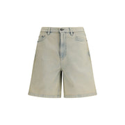 Golden Goose Blue Cotton Bermuda Shorts