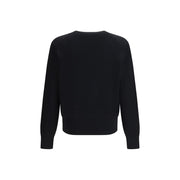 Ami Paris Black Merino Wool Sweatshirt