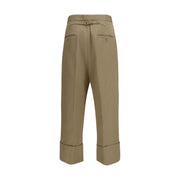 Thom Browne Beige Cotton Casual Pants