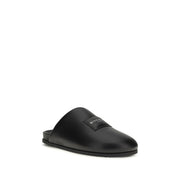 Givenchy Black Calf Leather Bos Taurus Mules