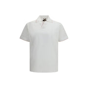 MooRER White Cotton Polo Shirt