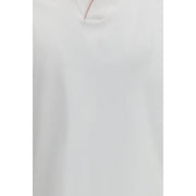 MooRER White Cotton Polo Shirt