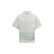 Prada White Cotton Pattern Shirt