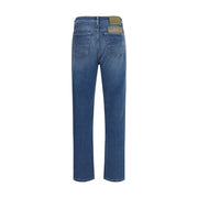 Jacob Cohen Blue Cotton Slim Fit Jeans