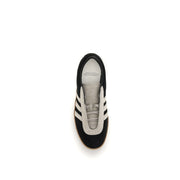 Y-3 Black Calf Leather Bos Taurus Low Top Sneakers