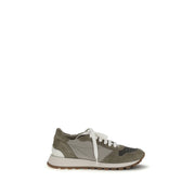 Brunello Cucinelli Bicolor Polyester Athletic Sneakers