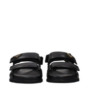 Prada Black Leather Sandals