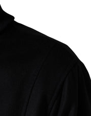 Dolce & Gabbana Black Cashmere Knitted Button Down Jacket