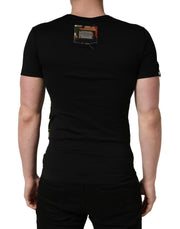 Dolce & Gabbana Black Italians Do It Better Camo Pocket Men T-shirt