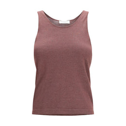 Brunello Cucinelli Bordeaux Cashmere Top