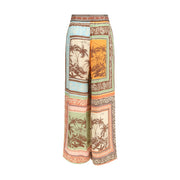 Alemais Multicolor Silk Casual Pants