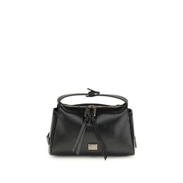Dolce & Gabbana Black Calf Leather Bos Taurus Shoulder Bag
