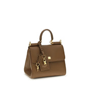Dolce & Gabbana Brown Calf Leather Bos Taurus Handbag