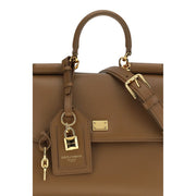 Dolce & Gabbana Brown Calf Leather Bos Taurus Handbag