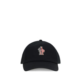 Moncler Grenoble Black Cotton Cap (Baseball Hat)