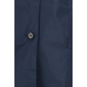 Barbour Blue Polyester Trench Coat