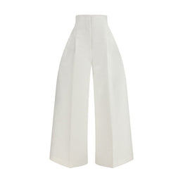 Jacquemus White Cotton Cropped Pants