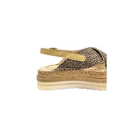Borbonese Beige Textile Women Sandal