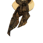 Borbonese Beige Papier Women Hat With Scarf