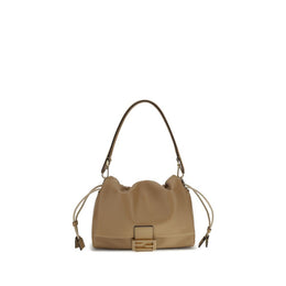 Fendi Beige Calf Leather Bos Taurus Shoulder Bag