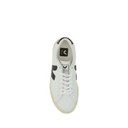 Veja White Calf Leather Bos Taurus Low Top Sneakers