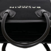 Balmain Black Cotton Tote Bag