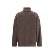 P.A.R.O.S.H. Brown Horsehair Turtleneck