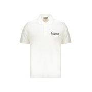 Balmain White Cotton Polo Shirt