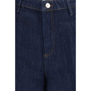 7FOR Blue Cotton Bermuda Shorts