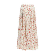 Dolce & Gabbana Multicolor Silk Midi Skirt