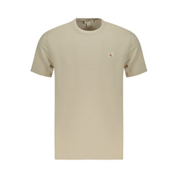 Calvin Klein Beige Cotton Men T-Shirt
