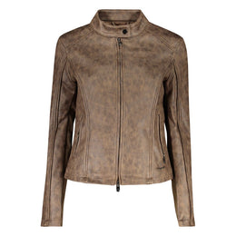Desigual Verde Poliuretano Women Jacket